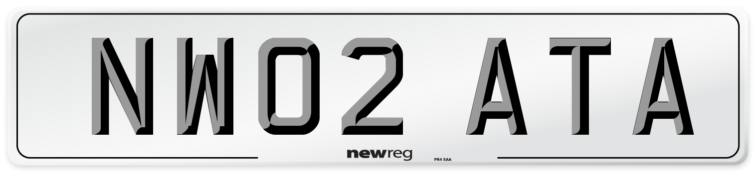 NW02 ATA Number Plate from New Reg